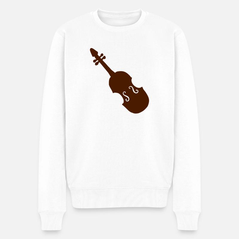 cadeau violon pour les musiciens - Pull Premium bio Homme - blanc