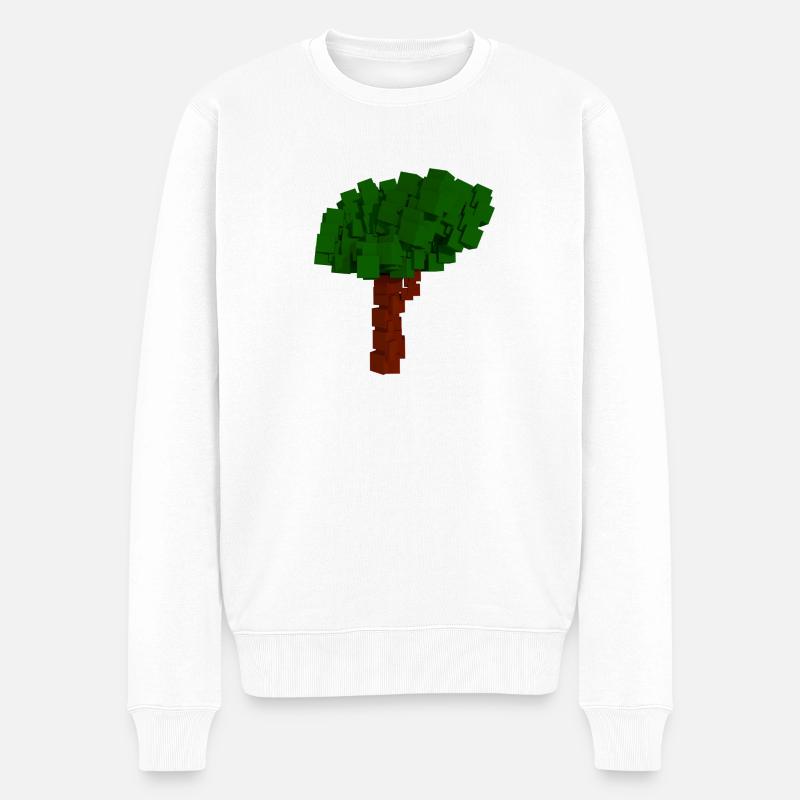 Arbre de Blockchain - Pull Premium bio Homme - blanc