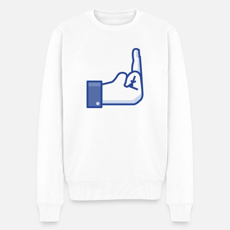 Middekfinger FB - Pull Premium bio Homme - blanc