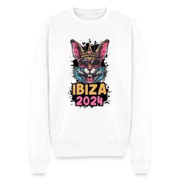 Ibiza 2024 Bunny - Men's Premium Organic Jumper - white - Front - Thijin (182cm)