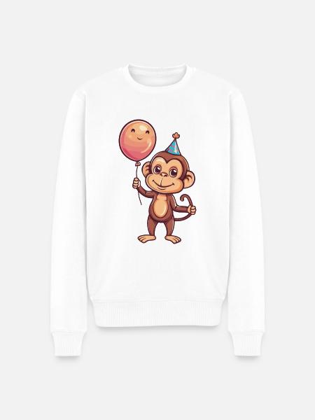 Singe Anniversaire Bébé - Pull Premium bio Homme - blanc