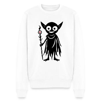 Goblin Orc - Men's Premium Organic Jumper - white - Front - Thijin (182cm)