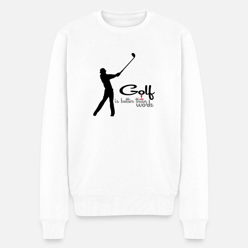 golf - Pull Premium bio Homme - blanc
