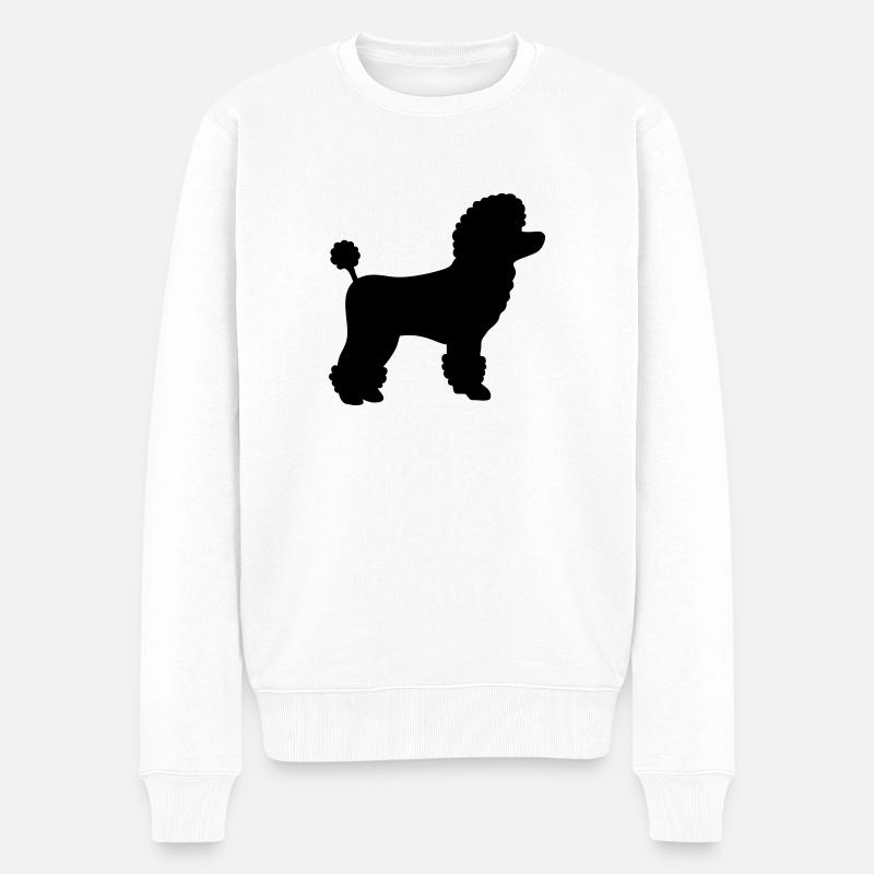 cadeau caniche - Pull Premium bio Homme - blanc