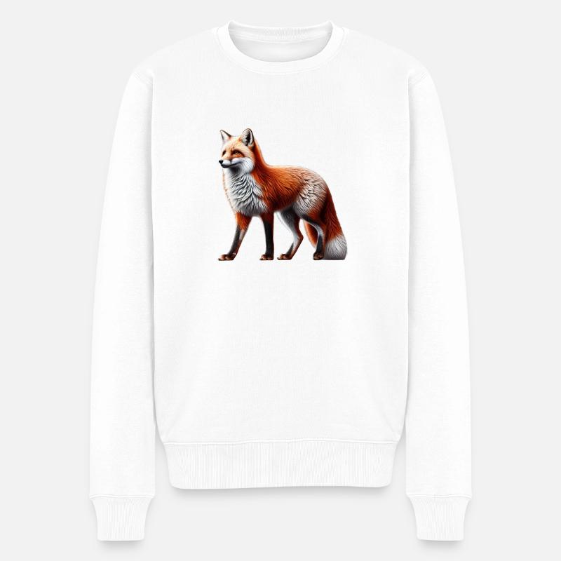 Renard - Pull Premium bio Homme - blanc