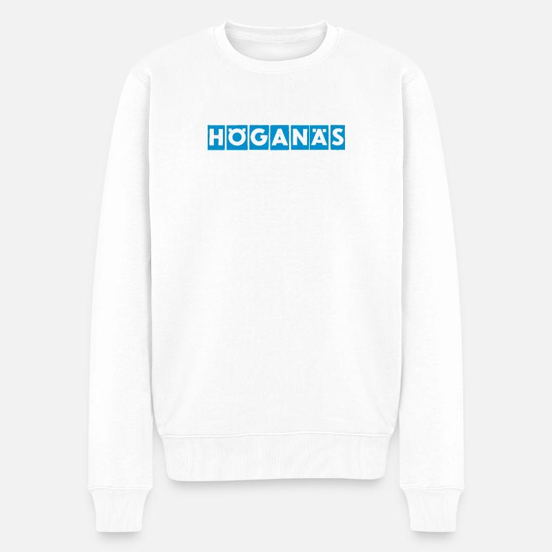 Höganäs Skåne Sky Blue - Pull Premium bio Homme - blanc