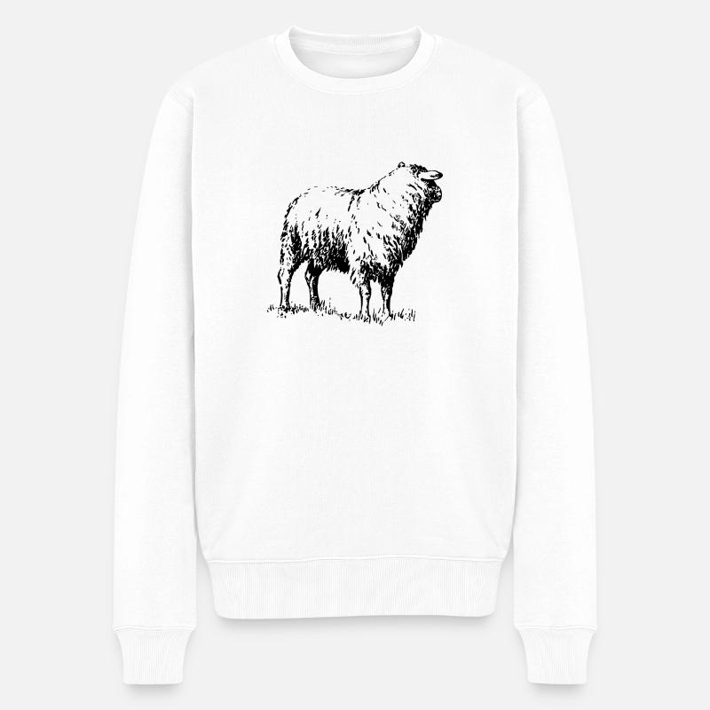 mouton - Pull Premium bio Homme - blanc