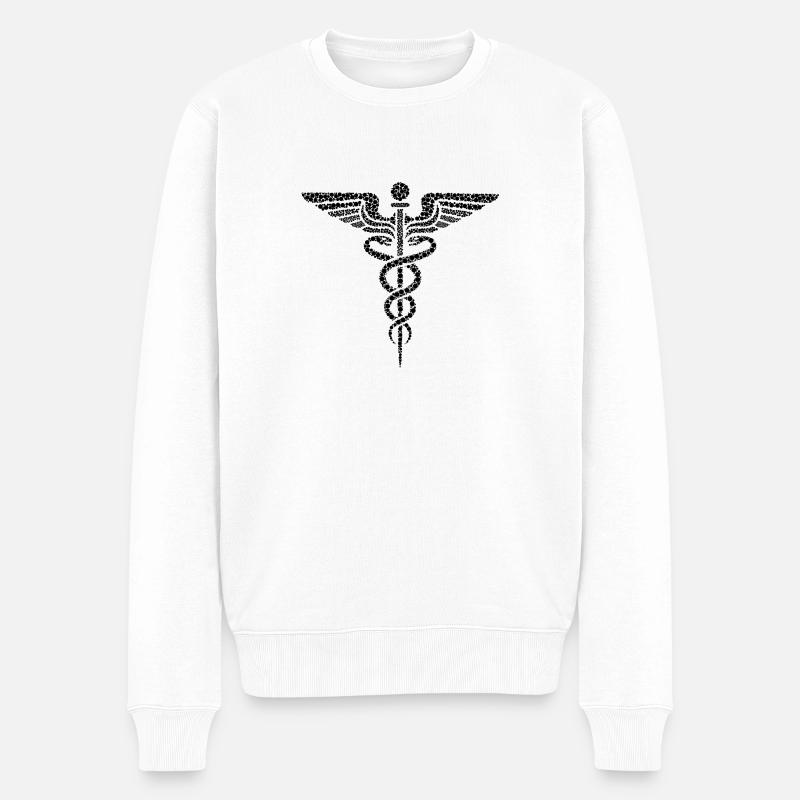 Esculape idée de cadeau - Pull Premium bio Homme - blanc