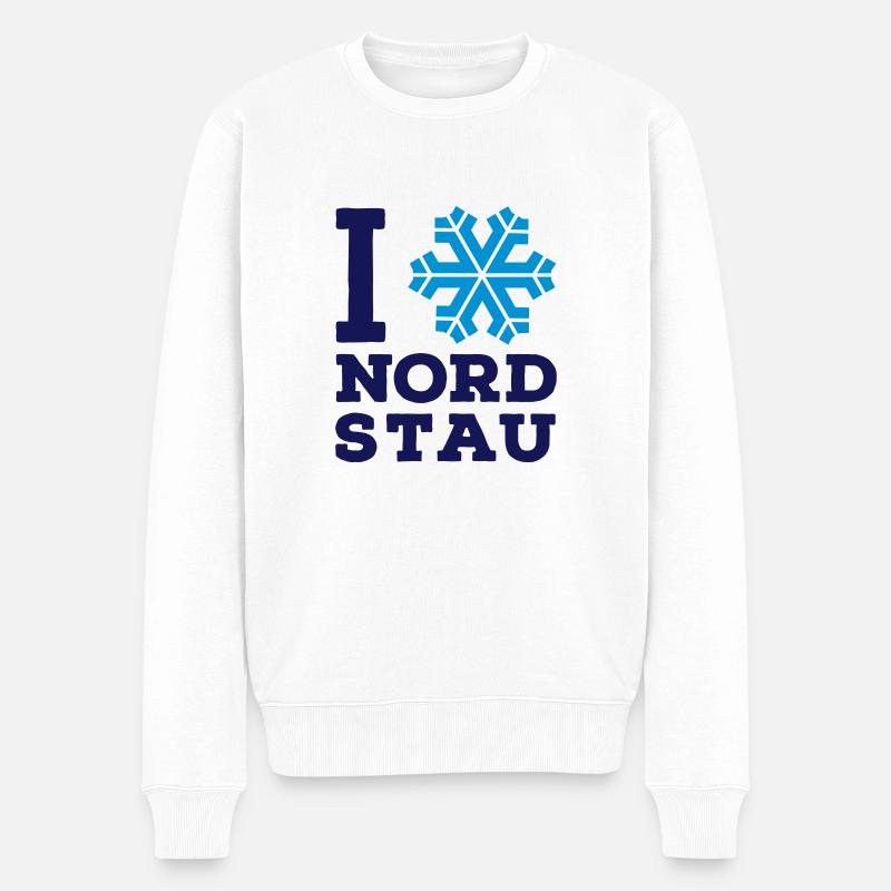 Nordstau 2farbig - Männer Premium Bio Pullover - Weiß