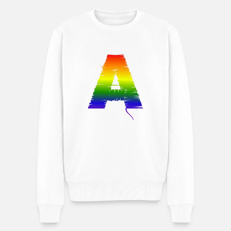 Rainobw A - Männer Premium Bio Pullover - Weiß