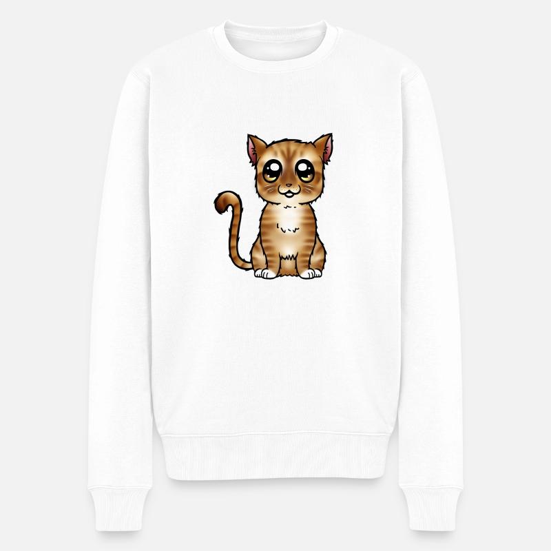 Européen - Roux et blanc - Pull Premium bio Homme - blanc