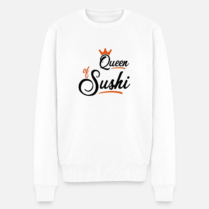 Sushi - Männer Premium Bio Pullover - Weiß