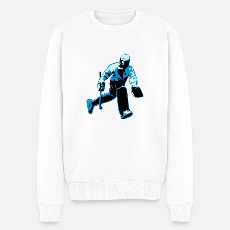 gardien de hockey sur gazon - Pull Premium bio Homme - blanc