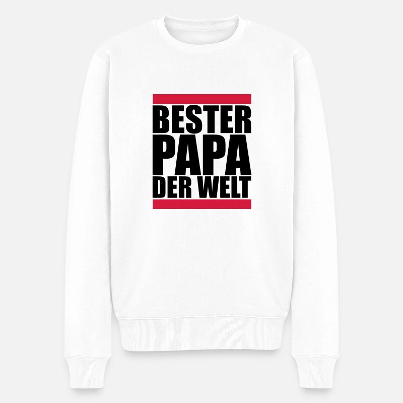 papa_f2 - Pull Premium bio Homme - blanc