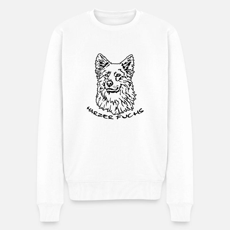 375 Harzer Fuchs - Männer Premium Bio Pullover - Weiß