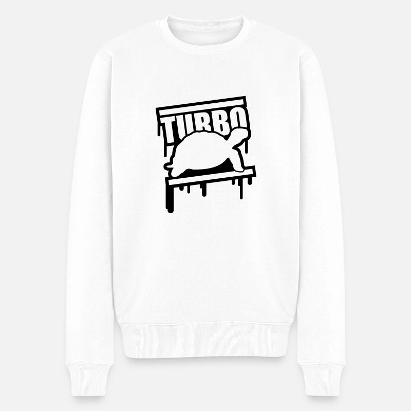 turbo_schildkroete_design_c1 - Pull Premium bio Homme - blanc