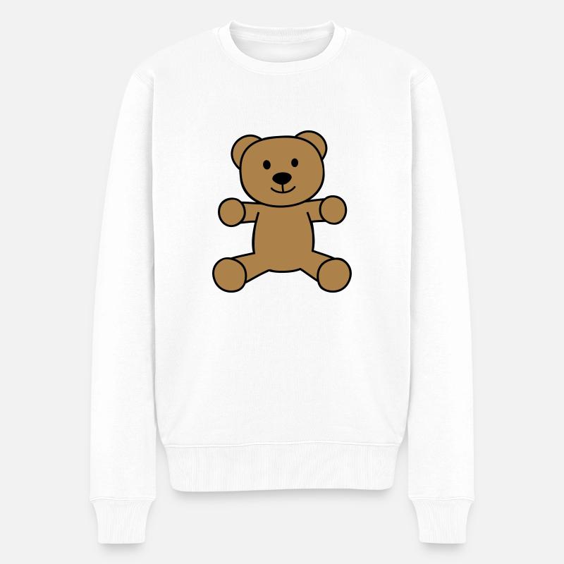 ours en peluche - Pull Premium bio Homme - blanc