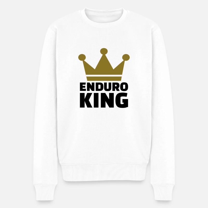 Enduro - Männer Premium Bio Pullover - Weiß