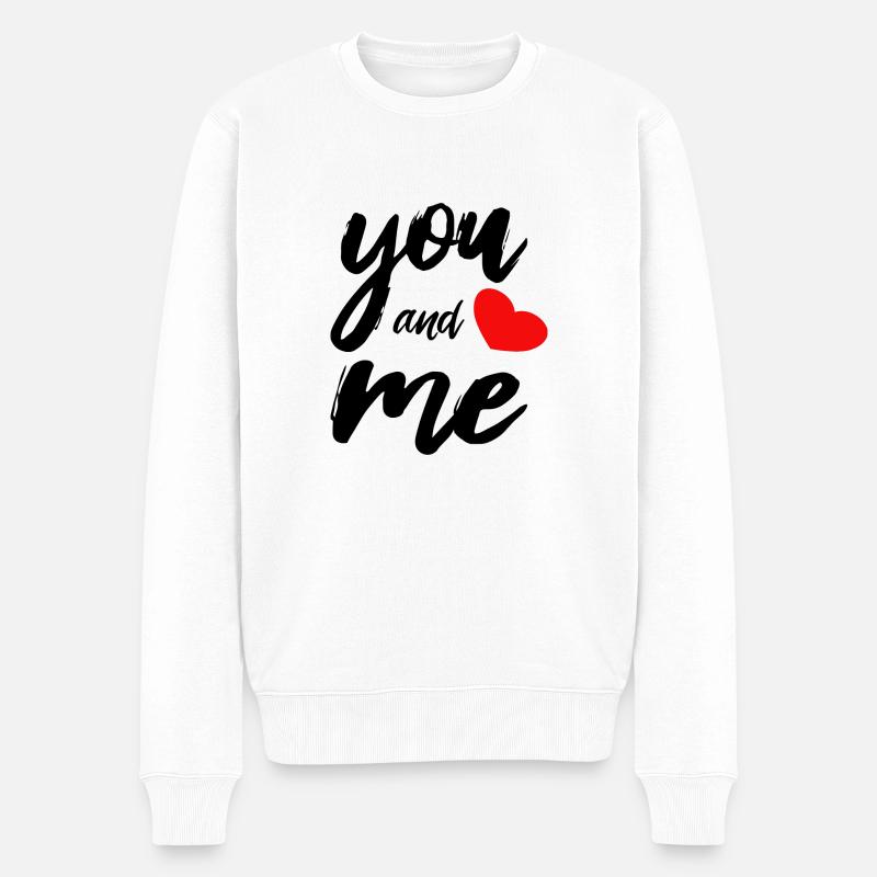 Toi et moi - Pull Premium bio Homme - blanc