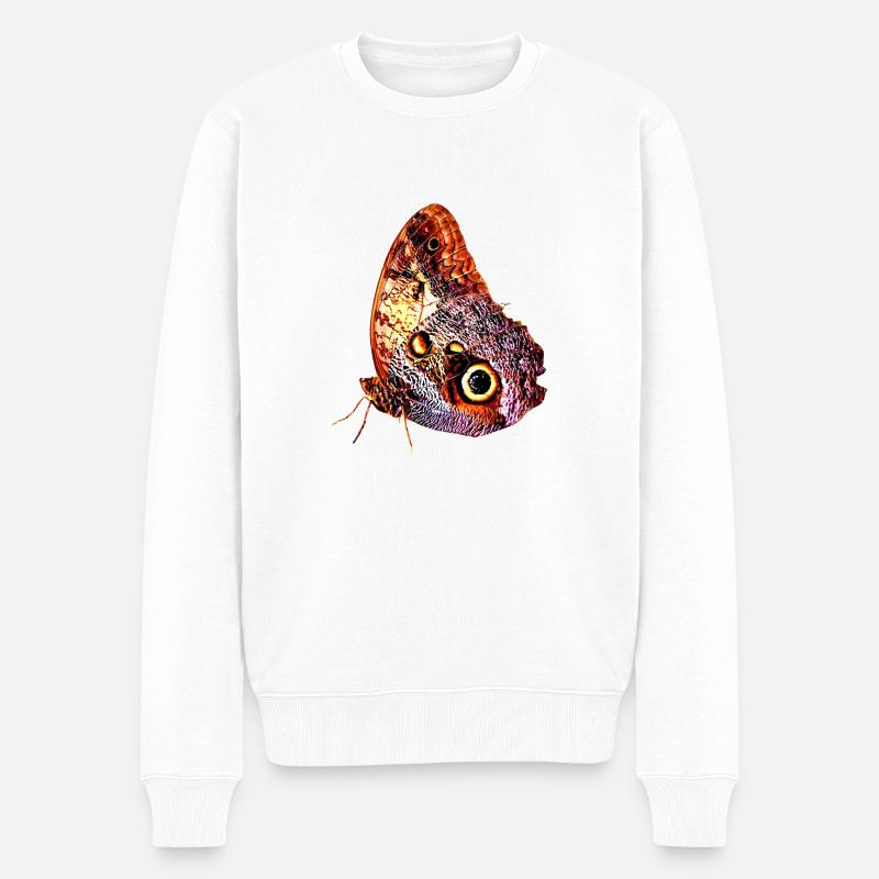 Papillon, papillon, insecte, idée cadeau - Pull Premium bio Homme - blanc