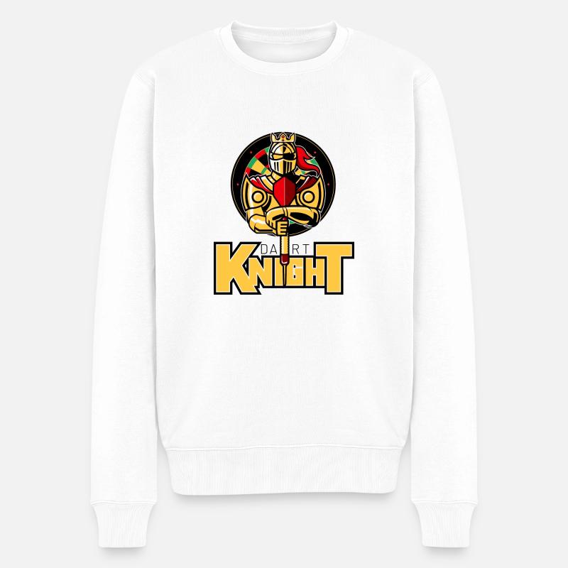 le chevalier fléchette - Pull Premium bio Homme - blanc