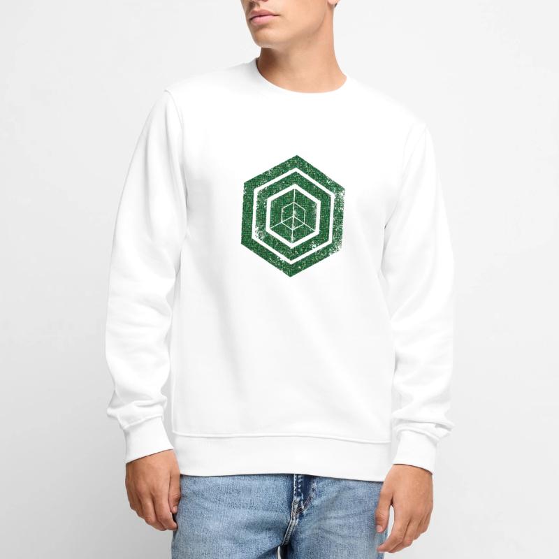 Hexagon-Programmierung Programmierer Codierung geometrisch Männer Premium Bio Pullover