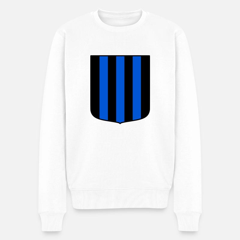 Bleu-noir - Pull Premium bio Homme - blanc