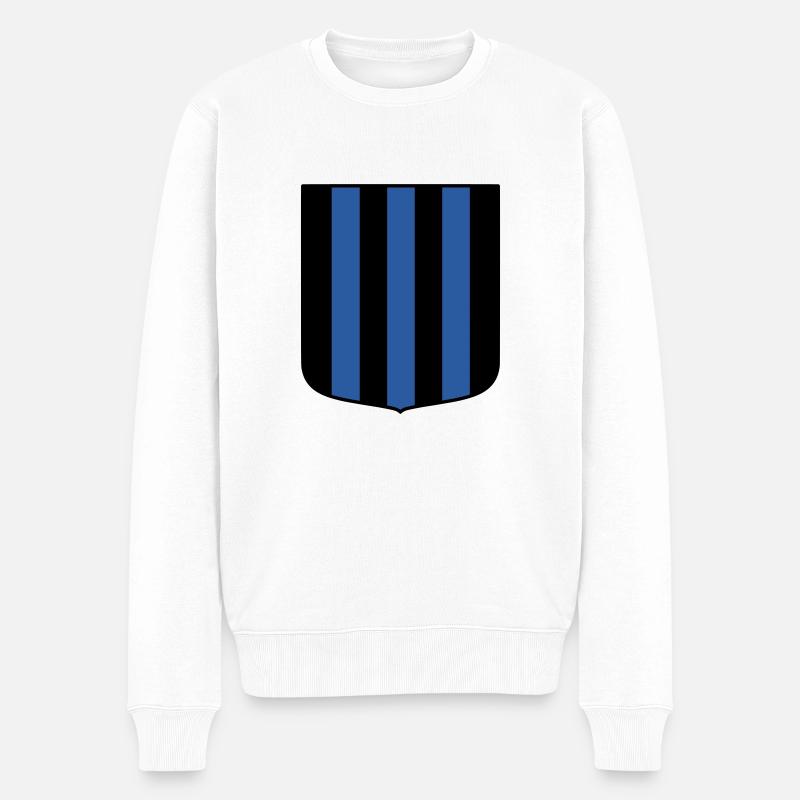 Bleu-noir - Pull Premium bio Homme - blanc