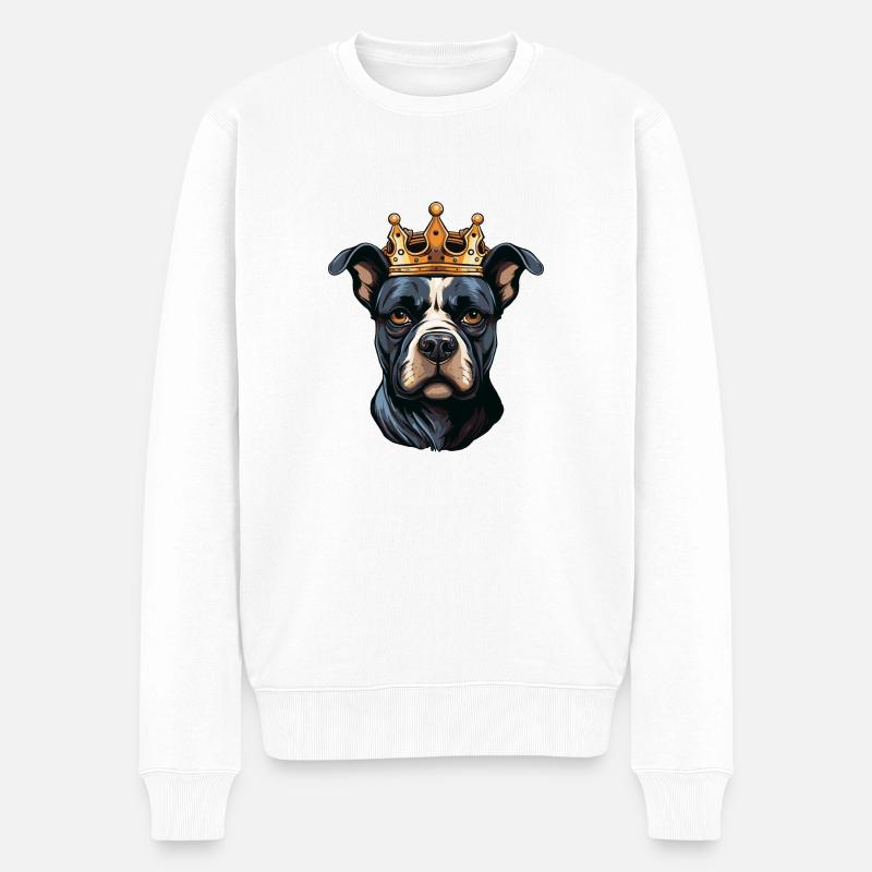 Couronne de chien - Pull Premium bio Homme - blanc