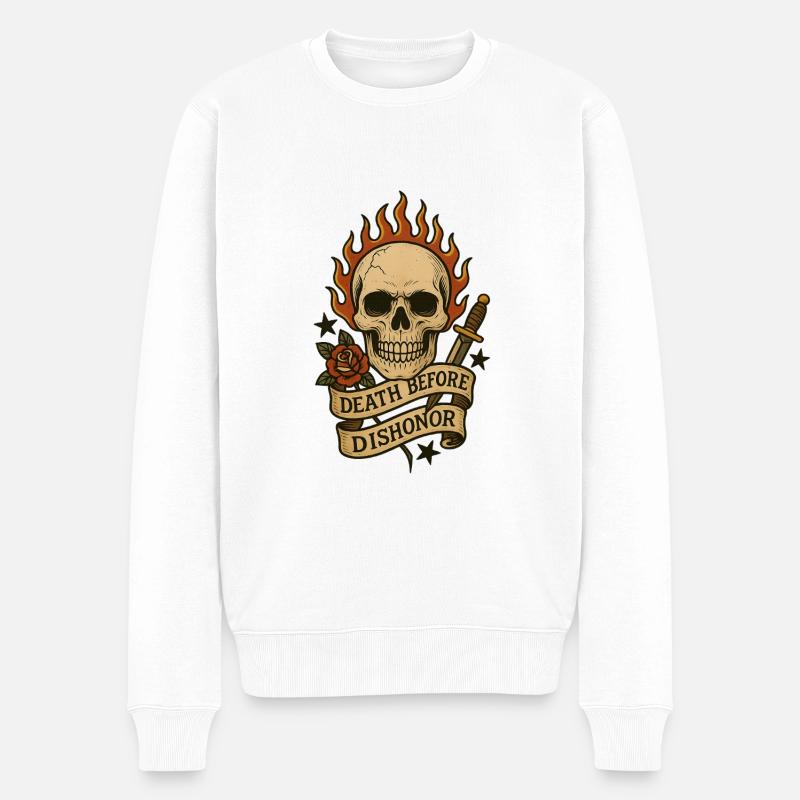 La Mort Avant le Déshonneur - Pull Premium bio Homme - blanc