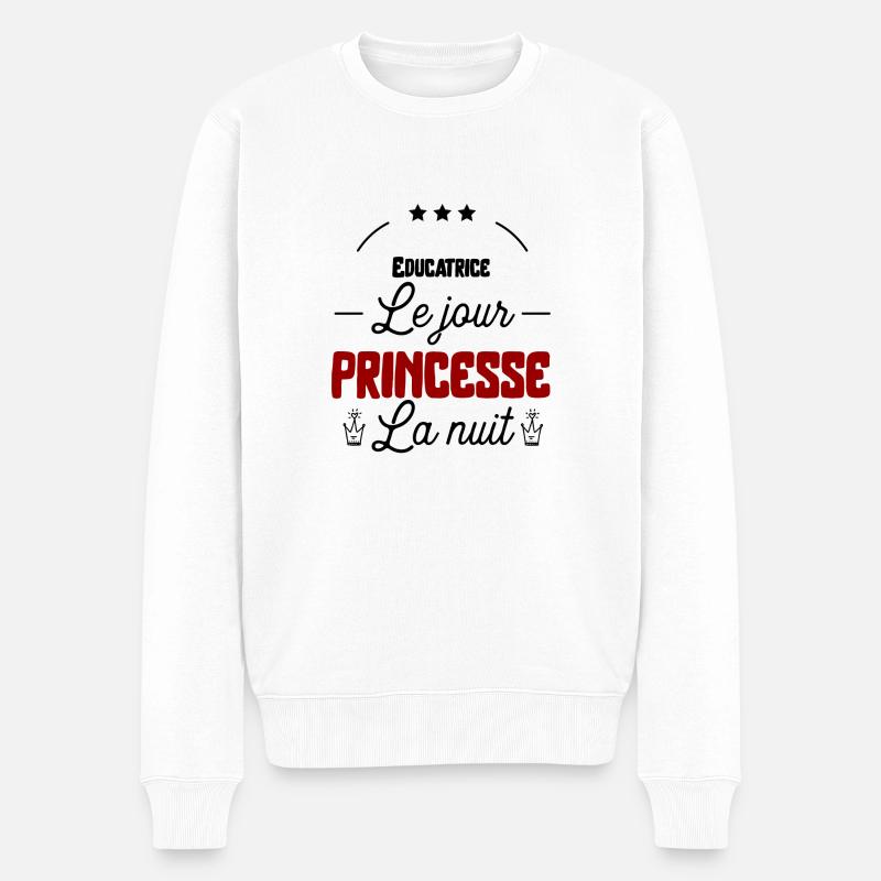 Princesse Educatrice cadeau - Pull Premium bio Homme - blanc