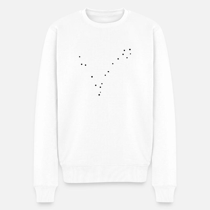 Pisces - Männer Premium Bio Pullover - Weiß