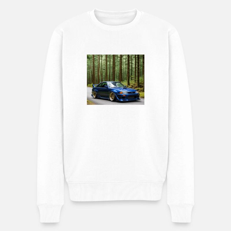 JDM auto - Männer Premium Bio Pullover - Weiß