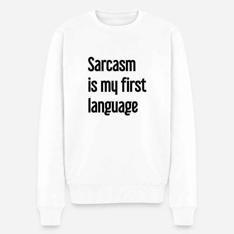 Sarcasme Pro - Pull Premium bio Homme - blanc