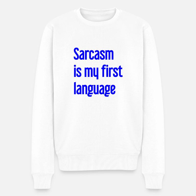 Sarcasme Pro - Pull Premium bio Homme - blanc