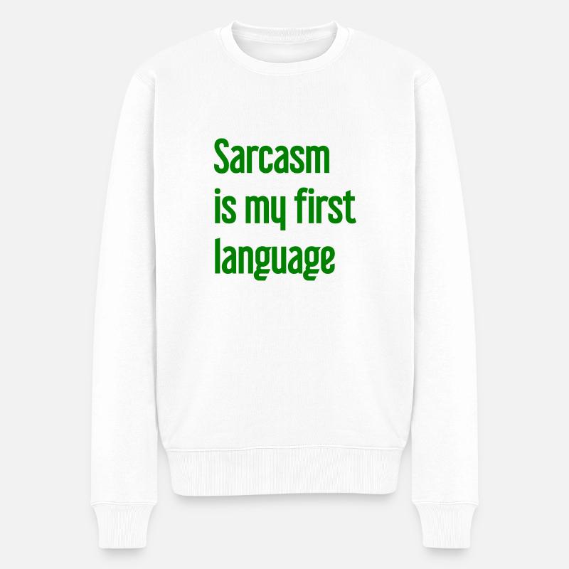 Sarcasme Pro - Pull Premium bio Homme - blanc