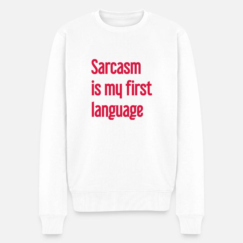 Sarcasme Pro - Pull Premium bio Homme - blanc