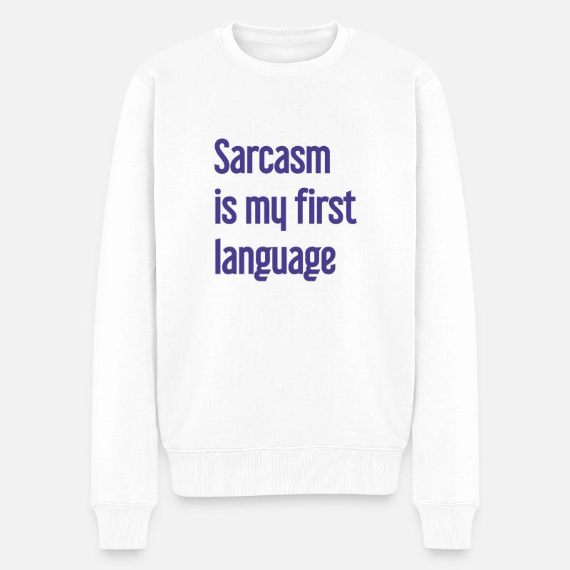 Sarcasme Pro - Pull Premium bio Homme - blanc