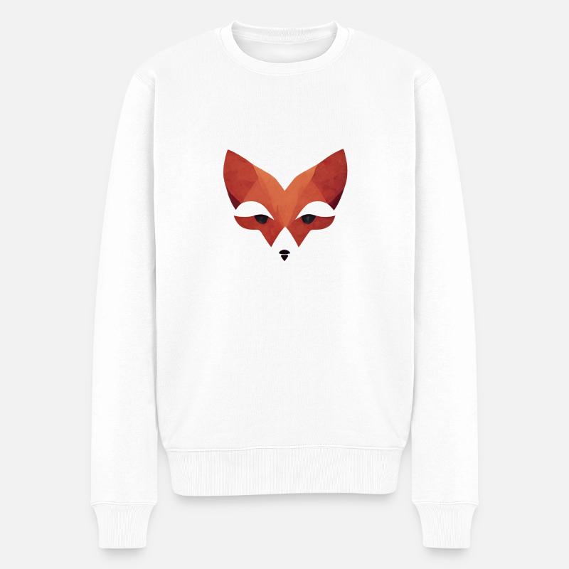 Renard roux - Pull Premium bio Homme - blanc