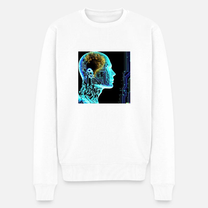 Intelligence artificielle - Pull Premium bio Homme - blanc