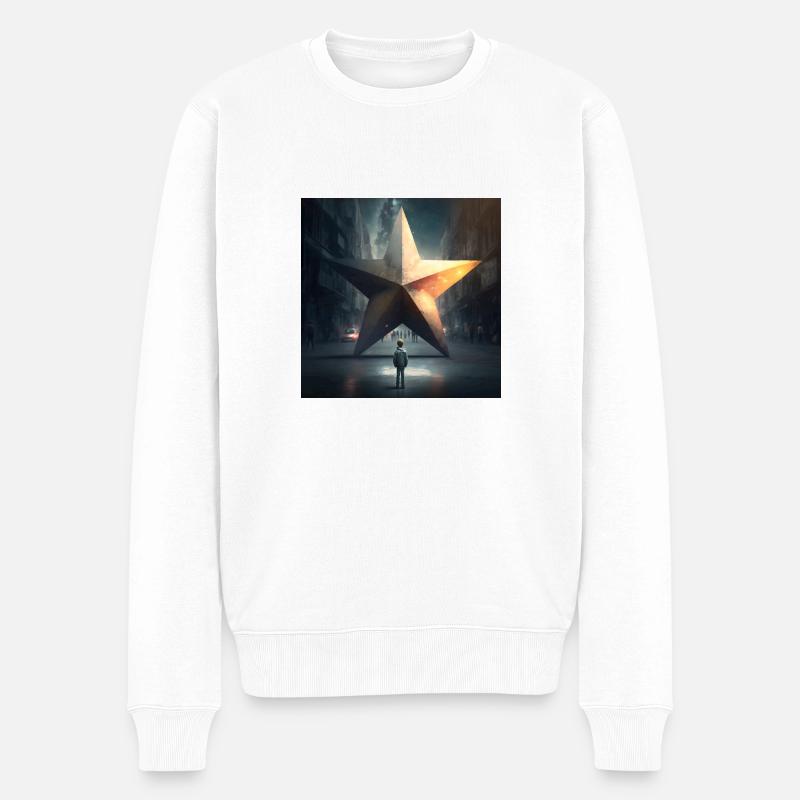 Big Star - Männer Premium Bio Pullover - Weiß