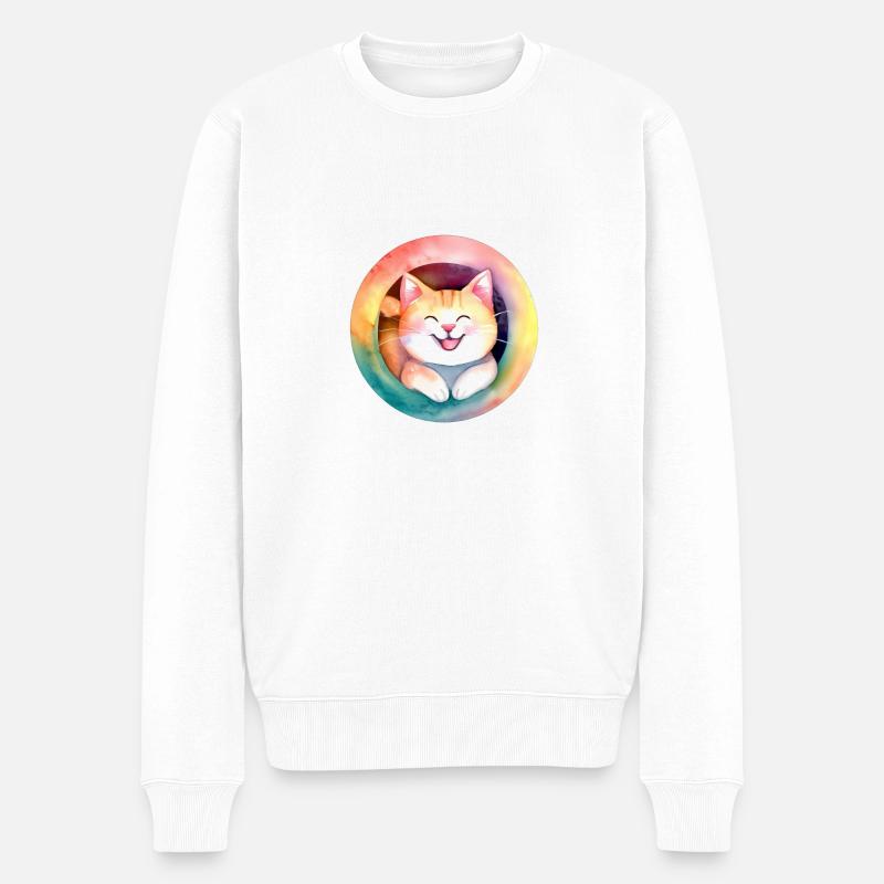 Chat - Pull Premium bio Homme - blanc