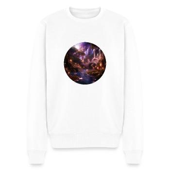 d’étoiles magique - Pull Premium bio Homme - blanc - Devant - Thijin (182cm)