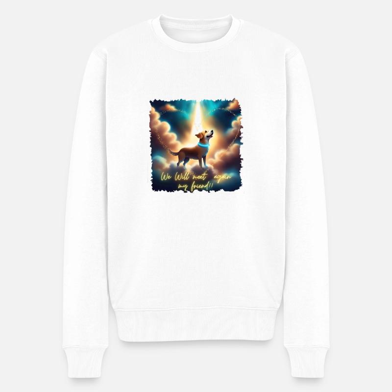 Wir sehen uns wieder!! - Männer Premium Bio Pullover - Weiß