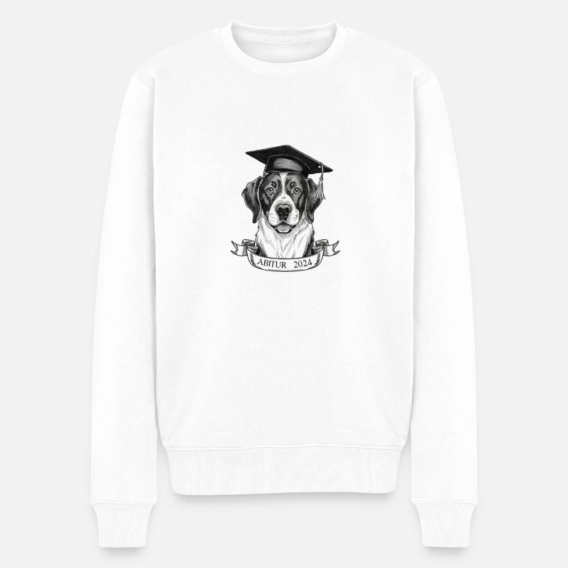Abitur 2024 - Männer Premium Bio Pullover - Weiß