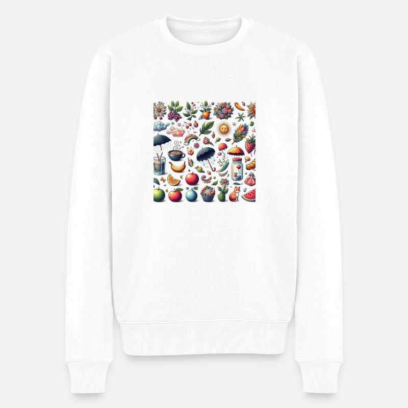 Temps - Pull Premium bio Homme - blanc