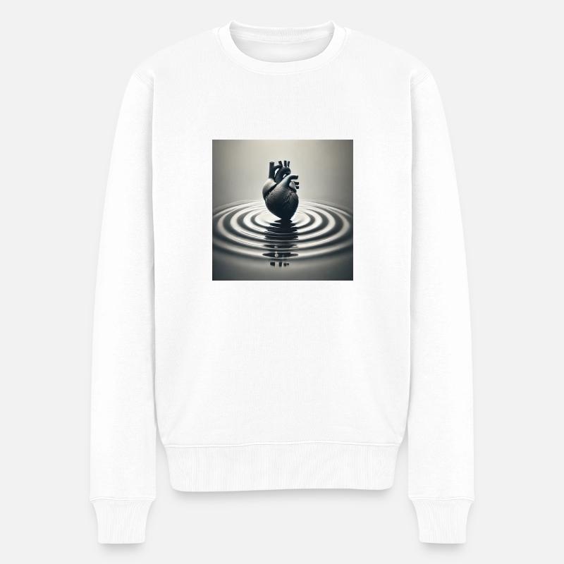 Versunken - Männer Premium Bio Pullover - Weiß