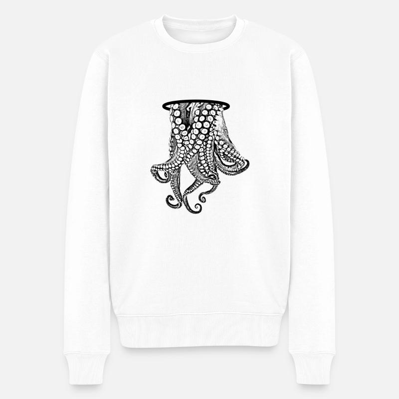 Tentacles - Octopus - Pull Premium bio Homme - blanc