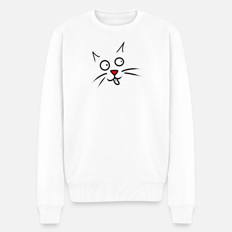 cat - Pull Premium bio Homme - blanc