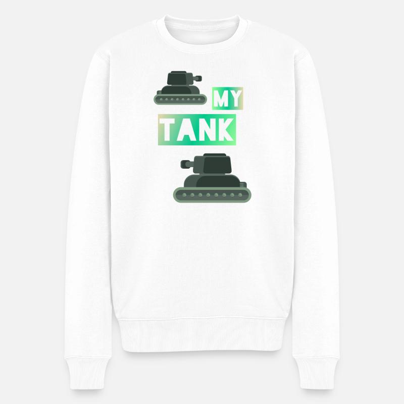 My Tank - Männer Premium Bio Pullover - Weiß